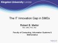 The IT Innovation Gap in SMEs Robert B. Mellor BSc, MBA, PhD, DSc PowerPoint PPT Presentation
