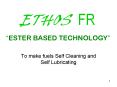 ESTER BASED TECHNOLOGY PowerPoint PPT Presentation