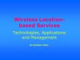 Wireless Location-based Services PowerPoint PPT Presentation