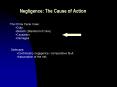 Negligence: The Cause of Action PowerPoint PPT Presentation
