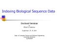 Indexing Biological Sequence Data PowerPoint PPT Presentation
