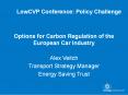 Options for Carbon Regulation of the European Car Industry PowerPoint PPT Presentation
