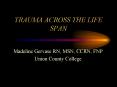 TRAUMA ACROSS THE LIFE SPAN PowerPoint PPT Presentation