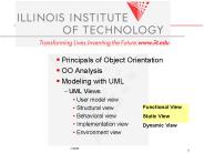 Principals of Object Orientation
