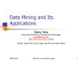 Data Mining and Its Applications PowerPoint PPT Presentation