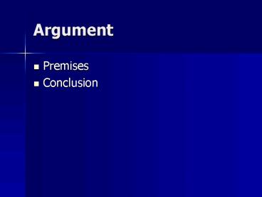 Argument