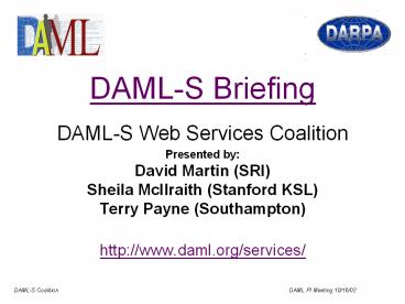 DAML-S Briefing