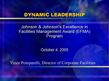 DYNAMIC LEADERSHIP