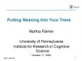 Putting Meaning Into Your Trees PowerPoint PPT Presentation