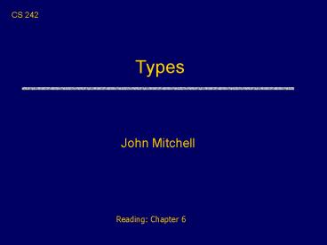 Types