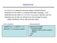 Assertions
