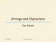 Strings and Characters PowerPoint PPT Presentation