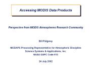 Accessing MODIS Data Products