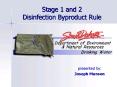Stage 1 and 2 Disinfection Byproduct Rule PowerPoint PPT Presentation