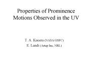 Properties of Prominence Motions Observed in the UV