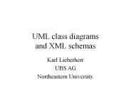 UML class diagrams and XML schemas