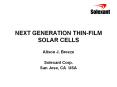 NEXT%20GENERATION%20THIN-FILM%20SOLAR%20CELLS PowerPoint PPT Presentation