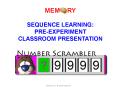 Make Your Memory Stronger! PowerPoint PPT Presentation