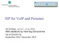 SIP for VoIP and Presence PowerPoint PPT Presentation