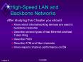 HighSpeed LAN and Backbone Networks PowerPoint PPT Presentation