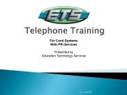 Telephone Training