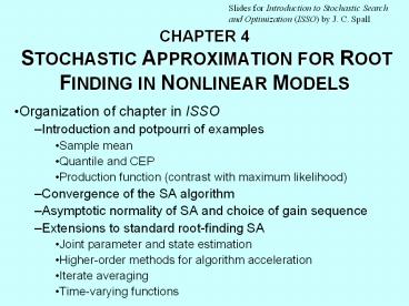 CHAPTER%204%20%20STOCHASTIC%20APPROXIMATION%20FOR%20ROOT%20FINDING%20IN%20NONLINEAR%20MODELS