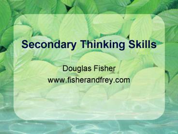 presentation player overlay