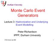 Monte Carlo Event Generators