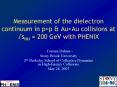 Measurement of the dielectron continuum in p p PowerPoint PPT Presentation