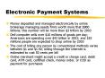 Electronic Payment Systems PowerPoint PPT Presentation
