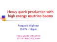 Heavy quark production with high energy neutrino beams PowerPoint PPT Presentation