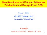 New       Results from BES