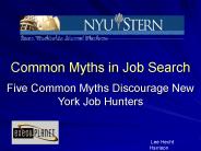 Common Myths in Job Search