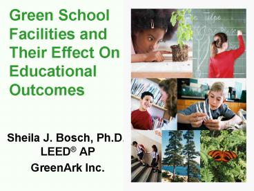 Green School Facilities and Their Effect On Educational Outcomes