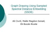 Graph Drawing Using Sampled Spectral Distance Embedding (SSDE)