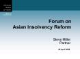 Forum on Asian Insolvency Reform PowerPoint PPT Presentation