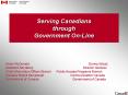 Serving Canadians through Government On-Line PowerPoint PPT Presentation