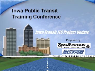 Iowa Public Transit Training Conference