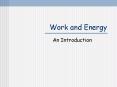 Work and Energy PowerPoint PPT Presentation