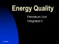 Energy Quality PowerPoint PPT Presentation
