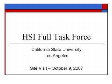 HSI Full Task Force