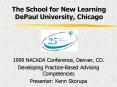 The School for New Learning DePaul University, Chicago PowerPoint PPT Presentation