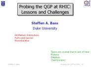 Probing the QGP at RHIC