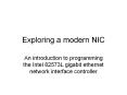 Exploring a modern NIC PowerPoint PPT Presentation