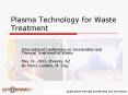 Plasma Technology for Waste Treatment PowerPoint PPT Presentation