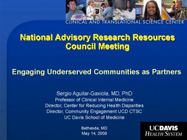 National Advisory Research Resources Council Meeting