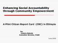 Enhancing Social Accountability through Community Empowerment PowerPoint PPT Presentation