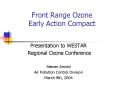 Front Range Ozone Early Action Compact PowerPoint PPT Presentation