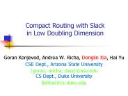Compact Routing with Slack in Low Doubling Dimension