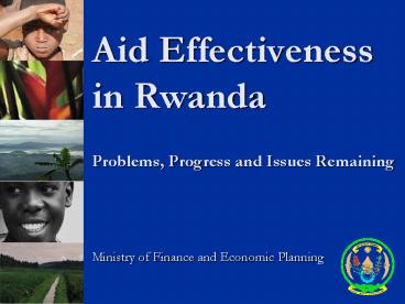 Aid Effectiveness in Rwanda